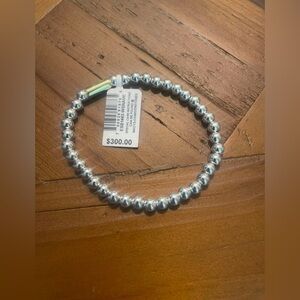 Esquire Men’s Jewerly Bracelet SS 8.5” 6mm Beads ESB1463-WSNAME (J60)